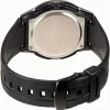 Relógio de Pulso Casio Agenda Telefonica Hora Mundial Masculino Prova Dágua 50 Metros Resina 3 Alarmes World Time 10 Anos de Bateria Analógico Digital Esportivo Preto AW-80-1AVDF - Imagem 5