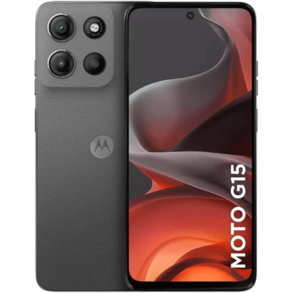 Smartphone Motorola Moto G15 256GB 12GB RAM Boost Câmera 50MP AI Tela 6.7" NFC - Grafite