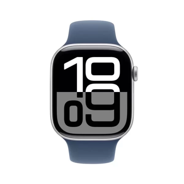 Apple Watch Series 10 gps + Cellular Caixa prateada de alumínio – 46 mm Pulseira esportiva denim – m/g - Imagem 9