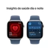 Apple Watch Series 10 gps + Cellular Caixa prateada de alumínio – 46 mm Pulseira esportiva denim – m/g - Imagem 10