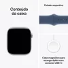 Apple Watch Series 10 gps + Cellular Caixa prateada de alumínio – 46 mm Pulseira esportiva denim – m/g - Imagem 3