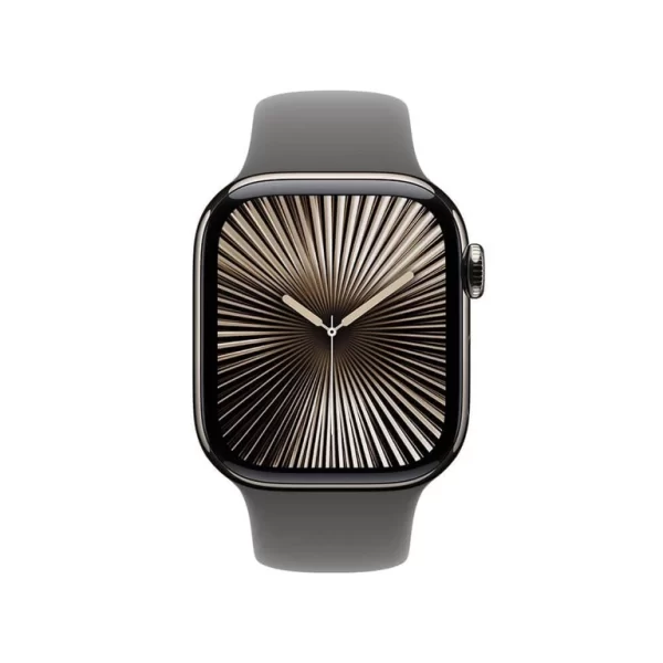 Apple Watch Series 10 gps + Cellular Caixa natural de titânio – 42 mm Pulseira esportiva cinza-pedra – m/g - Imagem 7