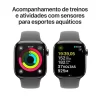 Apple Watch Series 10 gps + Cellular Caixa natural de titânio – 42 mm Pulseira esportiva cinza-pedra – m/g - Imagem 6